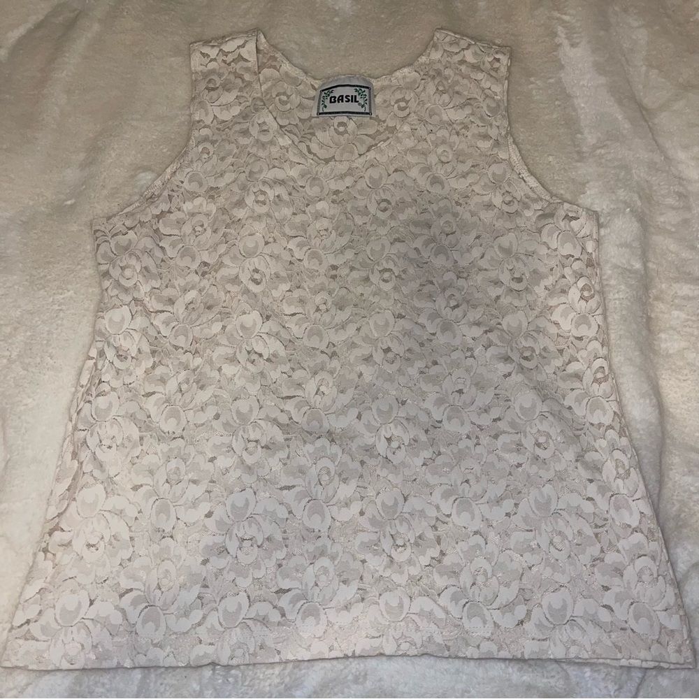 Basil Lace Tank top
